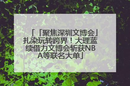 「聚焦深圳文博会」扎染玩转跨界！大理蓝续借力文博会斩获NBA等联名大单