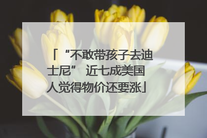 “不敢带孩子去迪士尼” 近七成美国人觉得物价还要涨