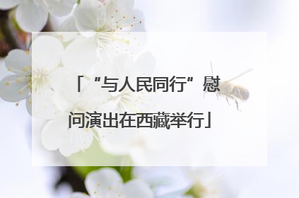 “与人民同行”慰问演出在西藏举行