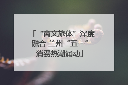 “商文旅体”深度融合 兰州“五一”消费热潮涌动