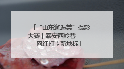 “山东邂逅美”摄影大赛｜泰安西岭巷——网红打卡新地标