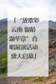 “放歌彩云南 银龄颂华章”合唱展演活动盛大启幕