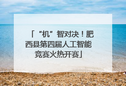 “机”智对决！肥西县第四届人工智能竞赛火热开赛