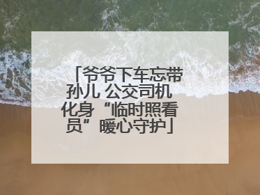 爷爷下车忘带孙儿 公交司机化身“临时照看员”暖心守护