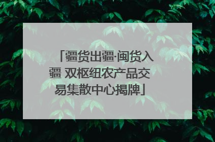 疆货出疆·闽货入疆 双枢纽农产品交易集散中心揭牌