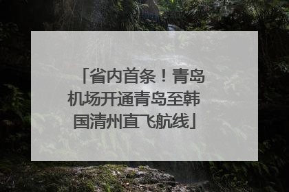 省内首条！青岛机场开通青岛至韩国清州直飞航线