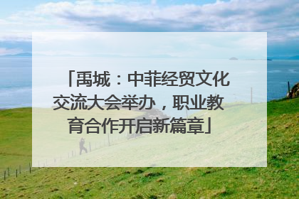 禹城：中菲经贸文化交流大会举办，职业教育合作开启新篇章