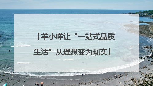 羊小咩让“一站式品质生活”从理想变为现实
