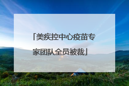 美疾控中心疫苗专家团队全员被裁