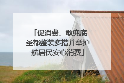 促消费、敢兜底 圣都整装多措并举护航居民安心消费