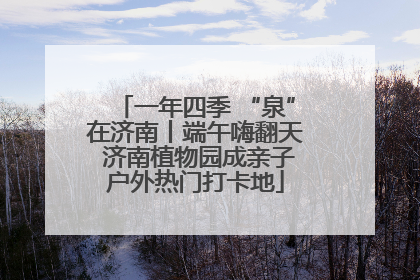 一年四季 “泉”在济南丨端午嗨翻天 济南植物园成亲子户外热门打卡地
