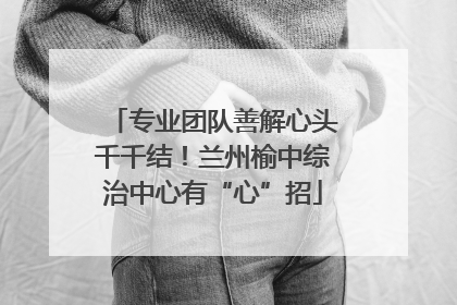 专业团队善解心头千千结！兰州榆中综治中心有“心”招