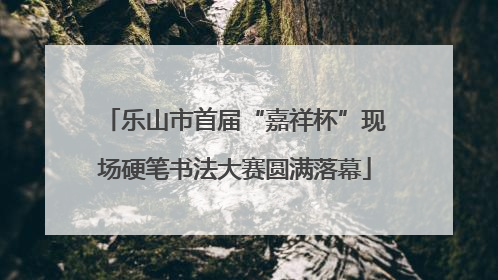 乐山市首届“嘉祥杯”现场硬笔书法大赛圆满落幕