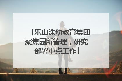 乐山洙幼教育集团聚焦园所管理，研究部署重点工作
