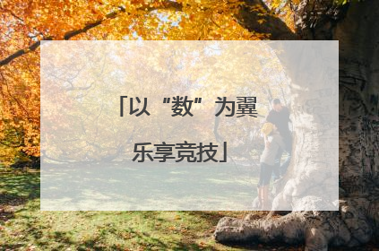 以“数”为翼 乐享竞技