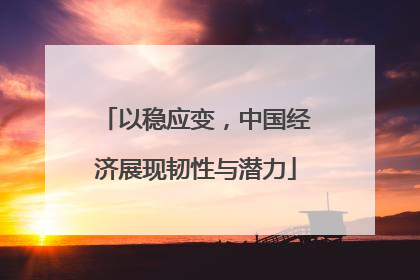 以稳应变，中国经济展现韧性与潜力