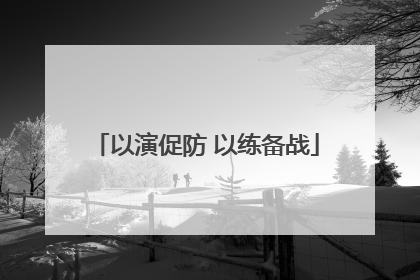 以演促防 以练备战