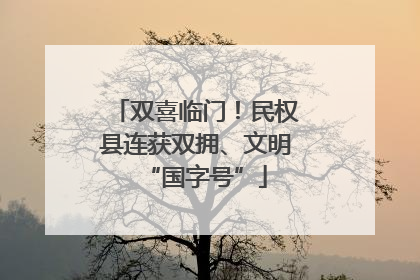 双喜临门！民权县连获双拥、文明“国字号”