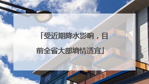 受近期降水影响，目前全省大部墒情适宜