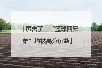 厉害了！“篮球四兄弟”均被高分屏蔽