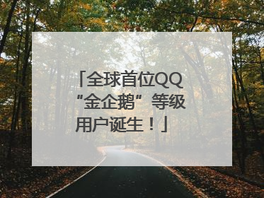 全球首位QQ“金企鹅”等级用户诞生！