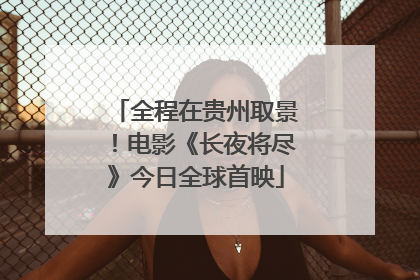 全程在贵州取景！电影《长夜将尽》今日全球首映