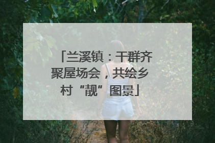 兰溪镇：干群齐聚屋场会，共绘乡村“靓”图景