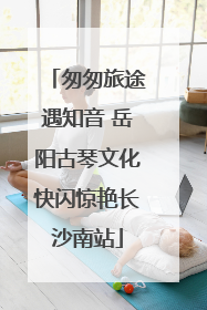 匆匆旅途遇知音 岳阳古琴文化快闪惊艳长沙南站