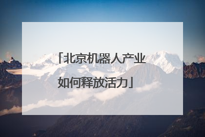 北京机器人产业如何释放活力