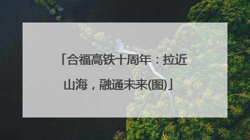 合福高铁十周年：拉近山海，融通未来(图)