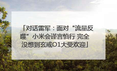 对话雷军：面对“流量反噬”小米会谨言慎行 完全没想到玄戒O1大受欢迎