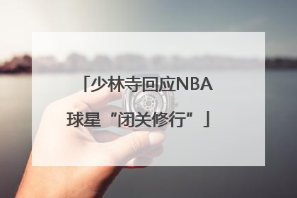 少林寺回应NBA球星“闭关修行”