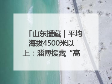 山东援藏｜平均海拔4500米以上：淄博援藏“高”在哪里？
