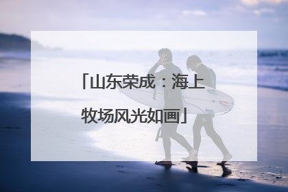 山东荣成：海上牧场风光如画