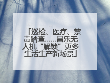 巡检、医疗、禁毒踏查……昌乐无人机“解锁”更多生活生产新场景