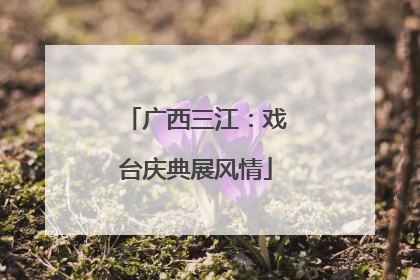 广西三江：戏台庆典展风情