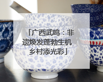 广西武鸣：非遗焕发蓬勃生机 乡村添光彩