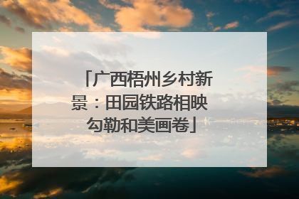 广西梧州乡村新景：田园铁路相映 勾勒和美画卷