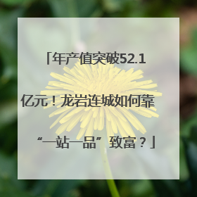 年产值突破52.1亿元！龙岩连城如何靠“一站一品”致富？