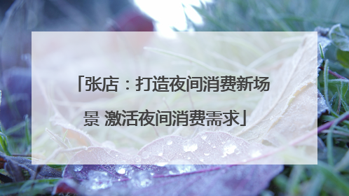 张店：打造夜间消费新场景 激活夜间消费需求
