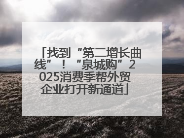 找到“第二增长曲线”！“泉城购”2025消费季帮外贸企业打开新通道