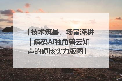 技术筑基、场景深耕｜解码AI独角兽云知声的硬核实力版图