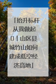 抬升标杆 从我做起⑭丨山区县城竹山如何建成低空经济高地