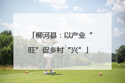 柳河县：以产业“旺”促乡村“兴”