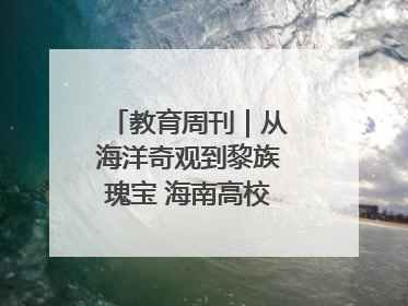 教育周刊｜从海洋奇观到黎族瑰宝 海南高校博物馆很有料