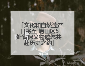 文化和自然遗产日将至 崂山区5处省保文物邀您共赴历史之约