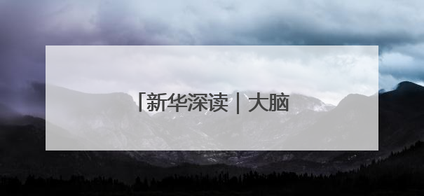 新华深读｜大脑也怕“超载”