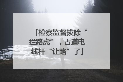 检察监督拔除“拦路虎”，占道电线杆“让路”了