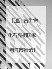澄江古生物化石亮相国家海洋博物馆