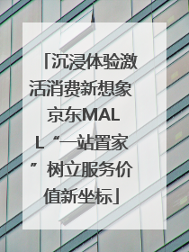 沉浸体验激活消费新想象 京东MALL“一站置家”树立服务价值新坐标